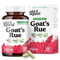 Suplemento de ervas Wild & Organic Goat's Rue 1200 mg 120 cápsulas