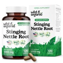 Suplemento de ervas Wild & Organic Stinging Nettle 5000mg