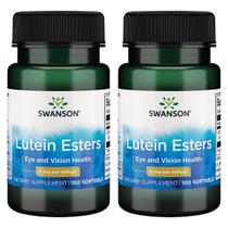 Suplemento de ésteres de luteína Swanson com Lutemax 6mg 100 cápsulas gelatinosas x2