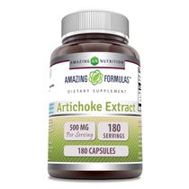Suplemento de extrato de alcachofra Amazing Nutrition 500 mg 180 cápsulas