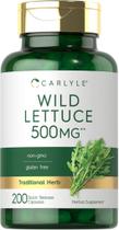 Suplemento de extrato de alface selvagem Carlyle 500 mg 200 cápsulas