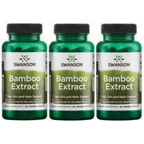 Suplemento de extrato de bambu Swanson 300 mg 60 cápsulas (pacote com 3) Suplemento de extrato de bambu Swanson 300 mg 60 cápsulas (pacote com 3)