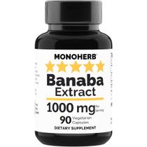 Suplemento de extrato de banaba MONOHERB 1000mg 90 cápsulas
