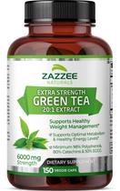 Suplemento de extrato de chá verde Zazzee Extra Strength 6000mg