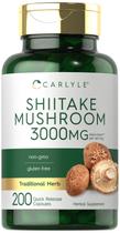 Suplemento de extrato de cogumelo Carlyle Shiitake 3000 mg 200 cápsulas