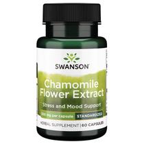 Suplemento de extrato de flor de camomila Swanson 500 mg 60 cápsulas
