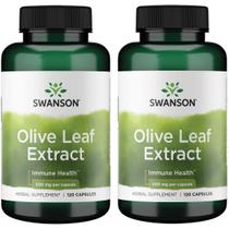 Suplemento de extrato de folha de oliveira Swanson 500mg 240 cápsulas