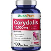 Suplemento de extrato de Nusa Pure Corydalis 10.000 mg 180 cápsulas vegetais