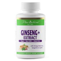 Suplemento de extrato de raiz de ginseng Paradise Herbs 60 cápsulas