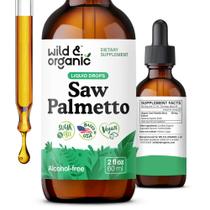 Suplemento de extrato de Saw Palmetto selvagem e orgânico 60mL