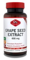 Suplemento de extrato de semente de uva Olympian Labs 600 mg 60 comprimidos