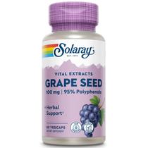 Suplemento de extrato de semente de uva SOLARAY 100mg com bioflavonóide Suplemento de extrato de semente de uva SOLARAY 100mg com bioflavonóide