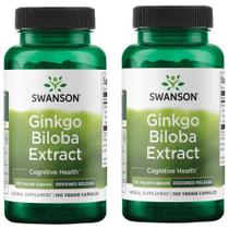 Suplemento de extrato de Swanson Ginkgo Biloba 120 mg 100 Drcaps