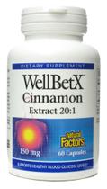 Suplemento de fatores naturais WellBetx Rich em canela 150 mg Suplemento de fatores naturais WellBetx Rich em canela 150 mg