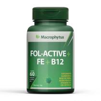 Suplemento de Ferro Acido Folico e Vitamina B12 Macrophytus 60 Capsulas Macropytus