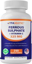 Suplemento de Ferro com Sulfato Ferroso e Vitamina C - 325mg