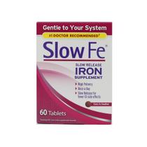 Suplemento de ferro de alta potência Slow Fe 45 mg 60 comprimidos x3 Suplemento de ferro de alta potência Slow Fe 45 mg 60 comprimidos x3