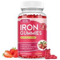Suplemento de ferro Dilib Iron Gummies Strawberry Flavor 60