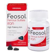 Suplemento de Ferro Feosol Original - 325mg - 120 Comprimidos