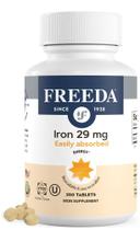 Suplemento de ferro Freeda Ferrous Fumarate 29mg 250 comprimidos