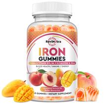 Suplemento de ferro Gummies RevinUtra Peach Mango 60 unidades