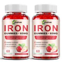 Suplemento de ferro Gummies ZHPHK 65 mg de ferro e 250 mg de vitamina C