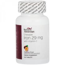 Suplemento de ferro mastigável Bariatric Advantage 29 mg com vitamina C