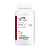 Suplemento de Ferro Mastigável Bariatric Advantage 60mg com Vitamina C