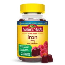 Suplemento de Ferro Natural 18mg com Vitamina C - 60 Gomas