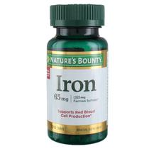 Suplemento de Ferro Nature's Bounty 65mg - 4 Frascos com 100 Cápsulas Suplemento de Ferro Nature's Bounty 65mg - 4 Frascos com 100 Cápsulas