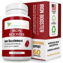 Suplemento de ferro Nature's Nectar Blood Builder 60 cápsulas Suplemento de ferro Nature's Nectar Blood Builder 60 cápsulas