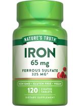 Suplemento de Ferro Nature's Truth 65mg 120 Comprimidos Suplemento de Ferro Nature's Truth 65mg 120 Comprimidos