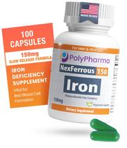 Suplemento de ferro NexFerrous 150 mg Complexo de polissacarídeos Suplemento de ferro NexFerrous 150 mg Complexo de polissacarídeos
