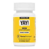 Suplemento de Ferro NovaFerrum Yay Mastigável - 18mg (90 Porções)