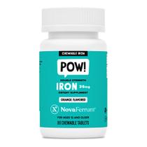 Suplemento de ferro para mastigar NovaFerrum Pow 36mg 90 porções