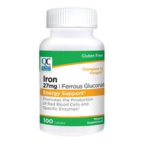 Suplemento de Ferro Quality Choice Suporte de Energia 27mg 100 Comprimidos Suplemento de Ferro Quality Choice Suporte de Energia 27mg 100 Comprimidos