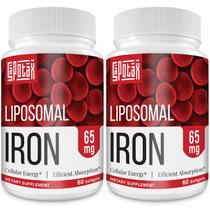 Suplemento de ferro Sapotax Lipossomal Fe 65mg com ácido fólico 60 cápsulas