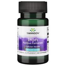 Suplemento de ferro Swanson Ferrous Fumarate 18mg 60 cápsulas Suplemento de ferro Swanson Ferrous Fumarate 18mg 60 cápsulas