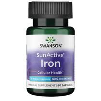 Suplemento de ferro Swanson Sunactive 15mg 90 cápsulas Suplemento de ferro Swanson Sunactive 15mg 90 cápsulas