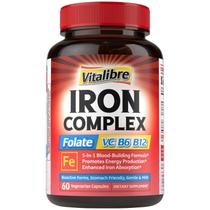 Suplemento de ferro Vitalibre Iron Complex 60 cápsulas veganas