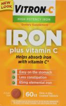 Suplemento de ferro Vitron-C High Potency 60 comprimidos (pacote com 2) Suplemento de ferro Vitron-C High Potency 60 comprimidos (pacote com 2)