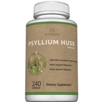 Suplemento de fibra de casca de psyllium Sunergetic 1450 mg 240 cápsulas