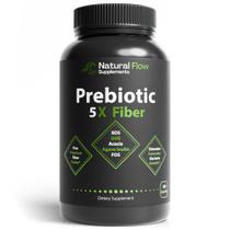 Suplemento de fibra prebiótica Natural Flow 5X Fiber 120 cápsulas