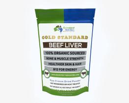 Suplemento de fígado bovino orgânico Grassland Nutrition 120g em pó