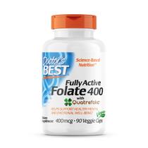 Suplemento de Folato Totalmente Ativo Doctor's Best - 400 mcg - 90 Cápsulas