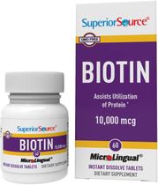 Suplemento de fonte superior de biotina de 10 mg apoia a saúde do cabelo