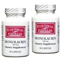 Suplemento de fórmulas ecológicas Monolaurina 300 mg 180 cápsulas Suplemento de fórmulas ecológicas Monolaurina 300 mg 180 cápsulas