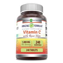 Suplemento de fórmulas incríveis de vitamina C 1000 mg com roseira brava Suplemento de fórmulas incríveis de vitamina C 1000 mg com roseira brava