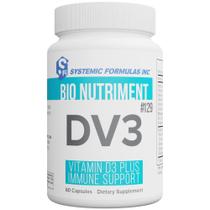 Suplemento de fórmulas sistêmicas DV3 BioNutriment Vitamin D3 Plus Immune Support