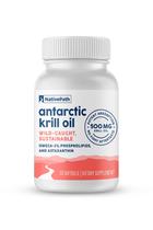 Suplemento de fornecimento de 30 dias de óleo de krill antártico NativePath